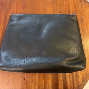Black large clutch